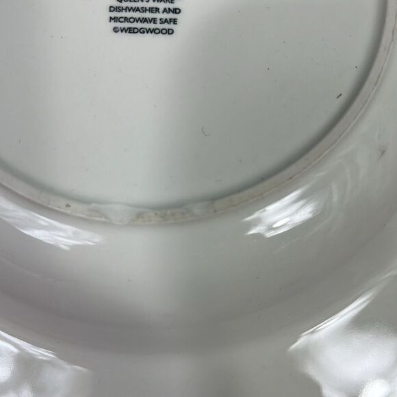 Set of 4 WEDGWOOD Sarah’s Garden Salad Plates Green Queen’s Ware ENGLAND 8 1/4" - Picture 6 of 7